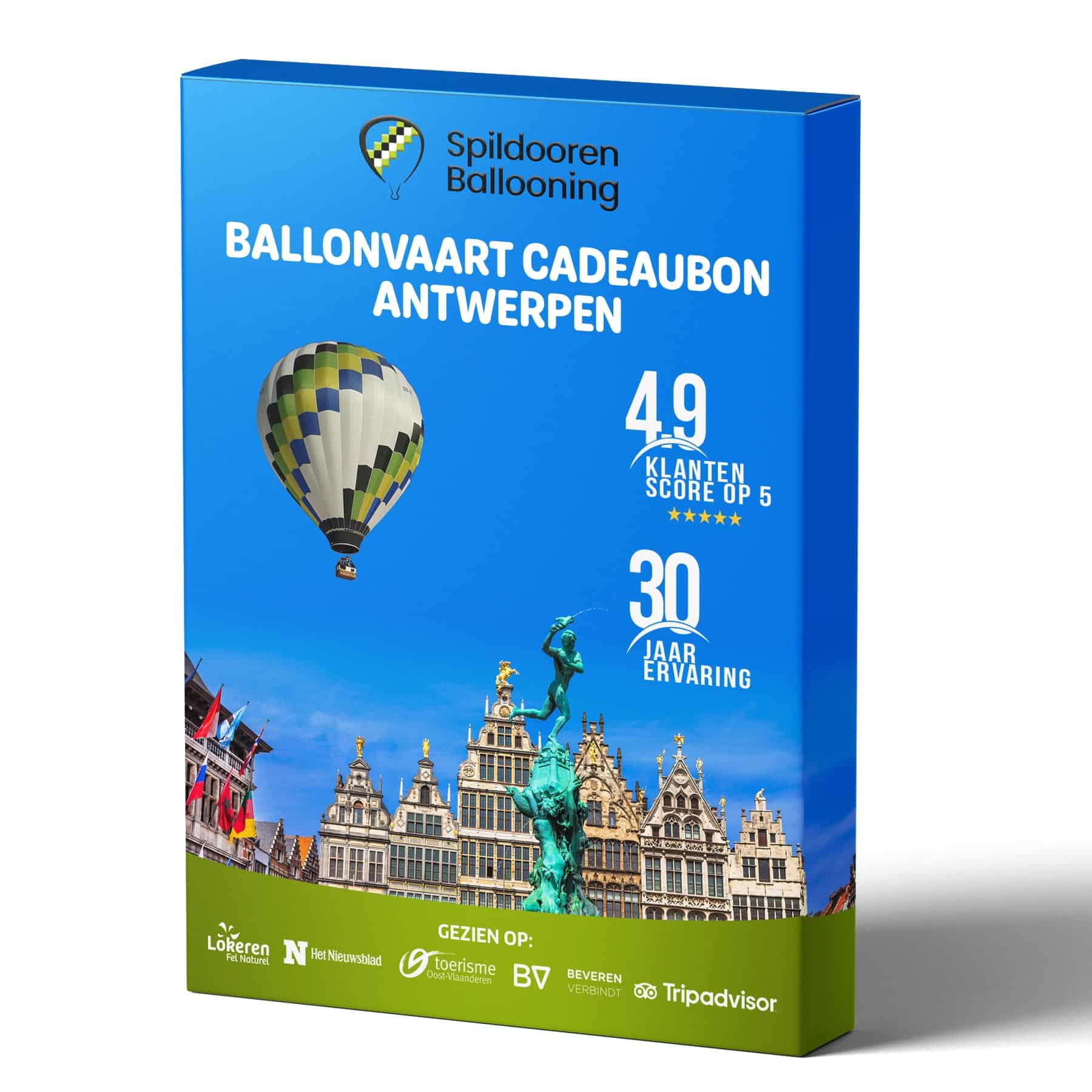 Ballonvaart cadeau Antwerpen? vanaf €149,- per persoon‎